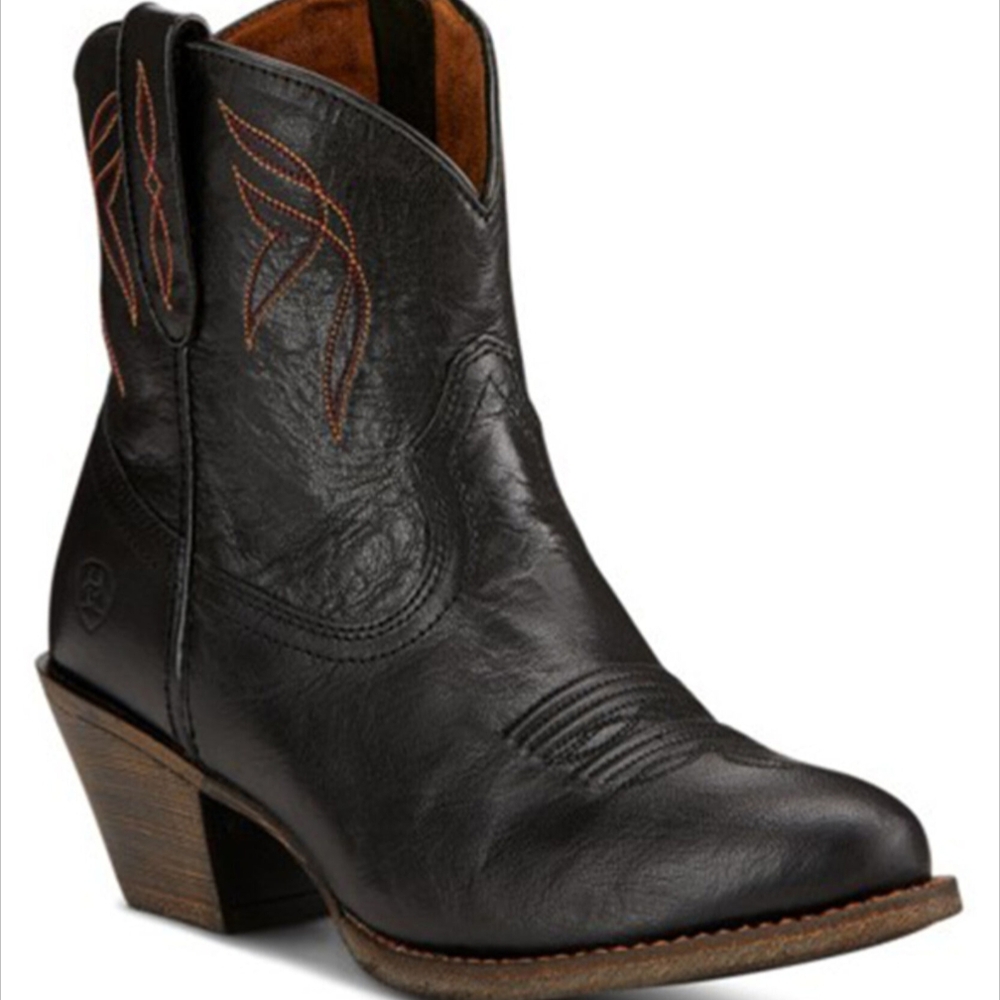 Ariat Black Leather Western Boots
